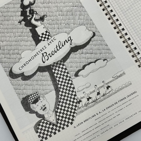 Breitling Embroidered Folio Cover, Spiral Pad &  Breitling Pencils - Picture 14 of 16